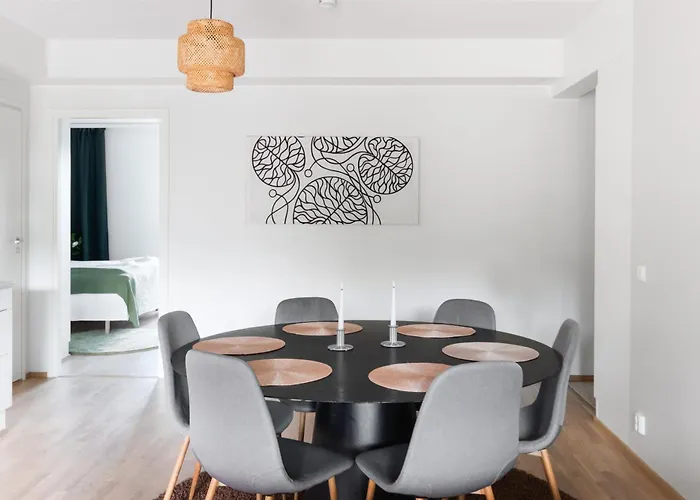 公寓 Cosy Family With Parking, Sauna And Balcony